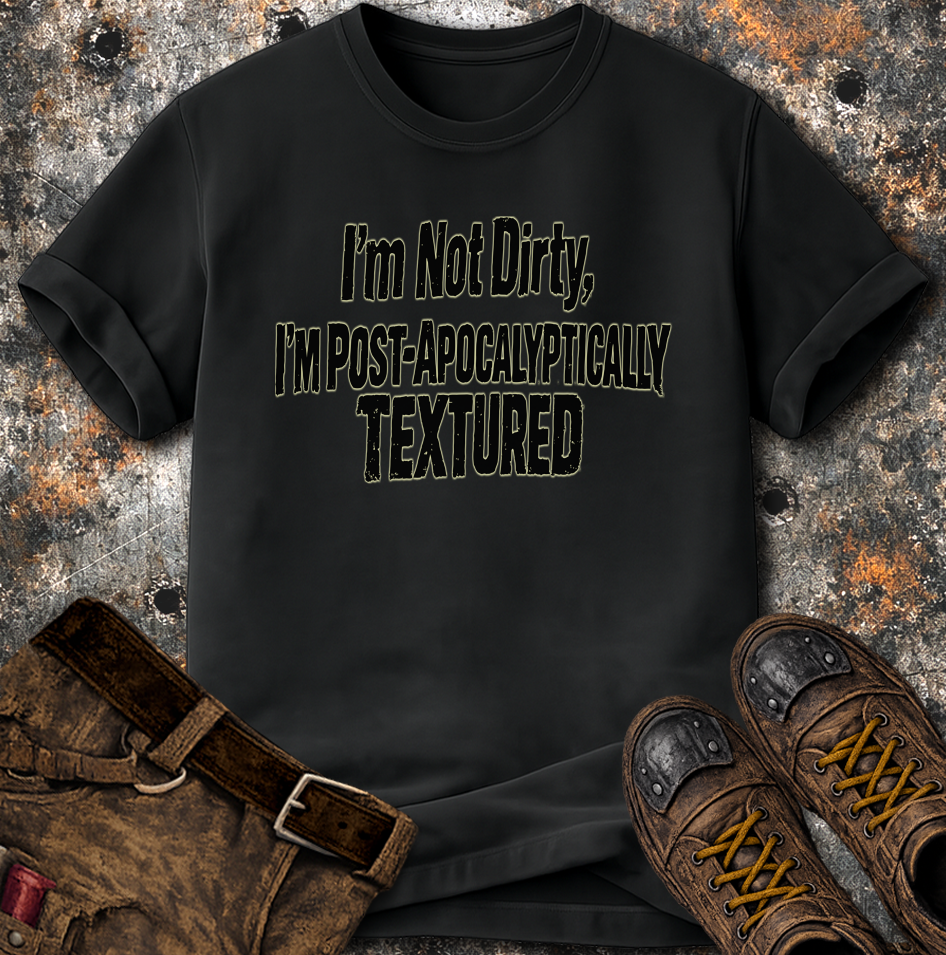 I'm Not Dirty I'm Post Apocalyptically Textured T-Shirt