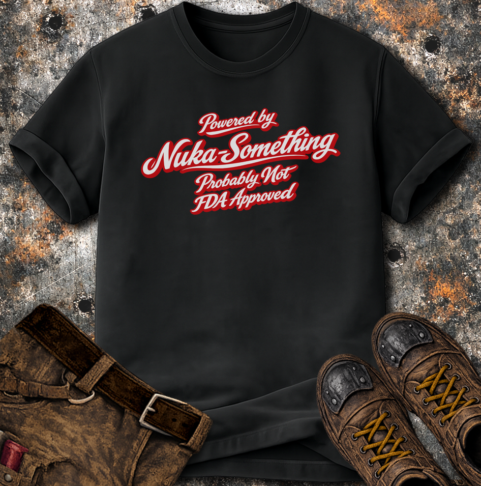 Powered By Nuka Something T-Shirt