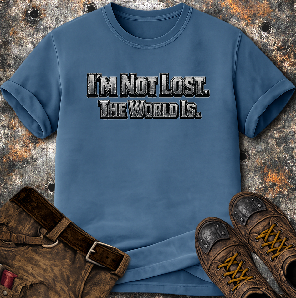 I'm Not Lost The World Is T-Shirt