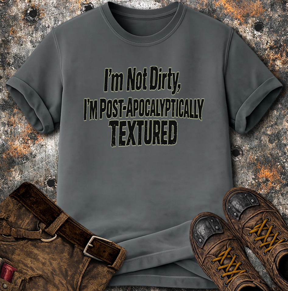 I'm Not Dirty I'm Post Apocalyptically Textured T-Shirt
