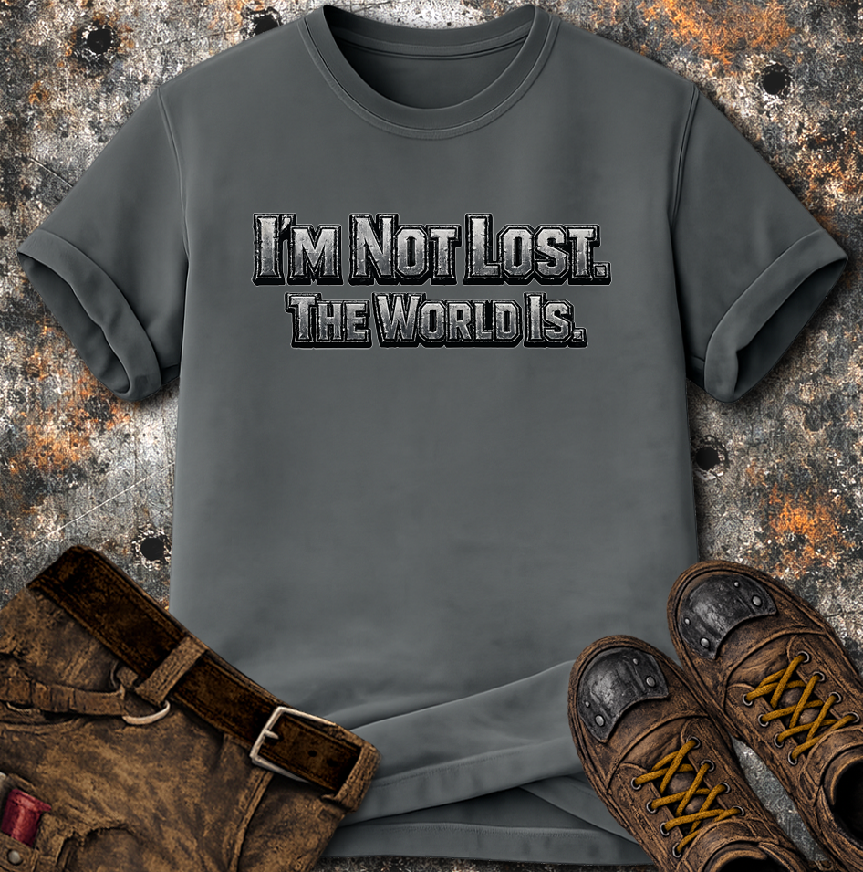 I'm Not Lost The World Is T-Shirt
