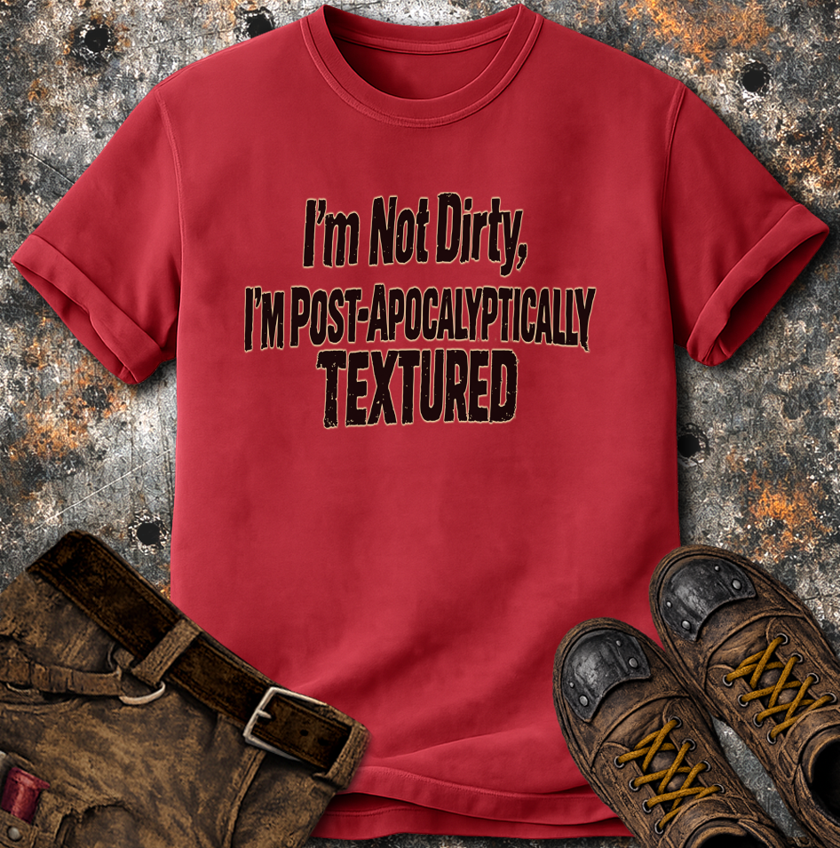 I'm Not Dirty I'm Post Apocalyptically Textured T-Shirt