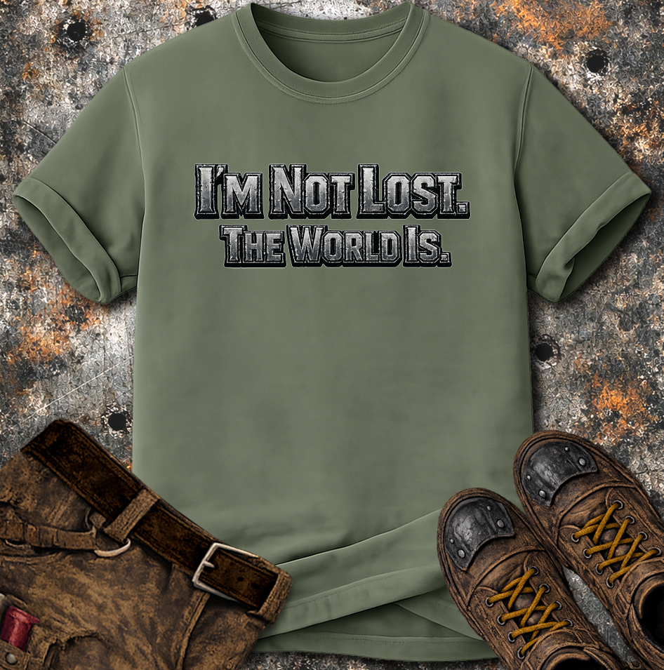 I'm Not Lost The World Is T-Shirt