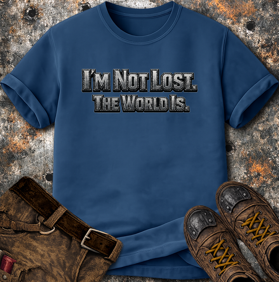 I'm Not Lost The World Is T-Shirt
